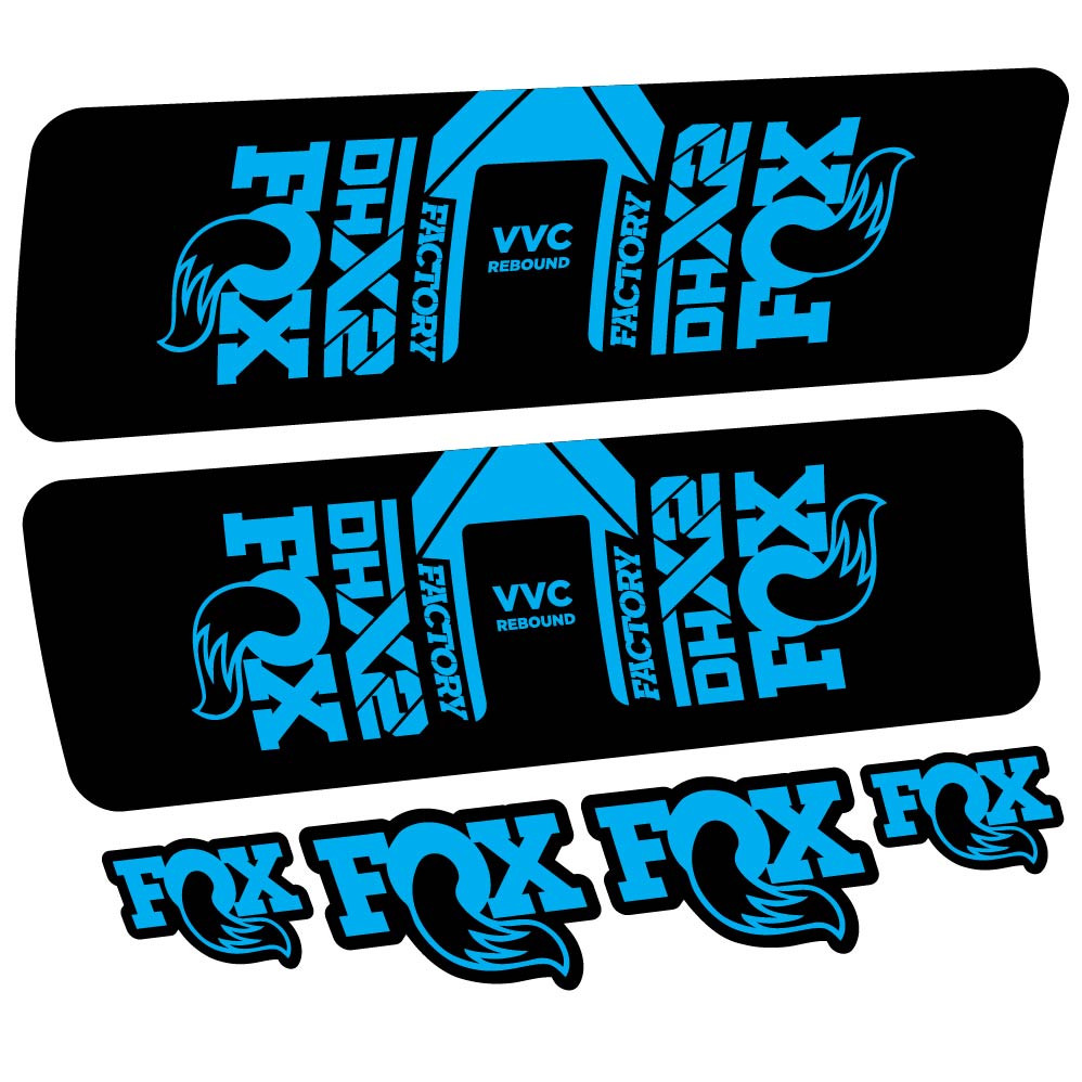 Decal Fox DHX2 Factory 2021, Shock Absorber, bike sticker vinyl