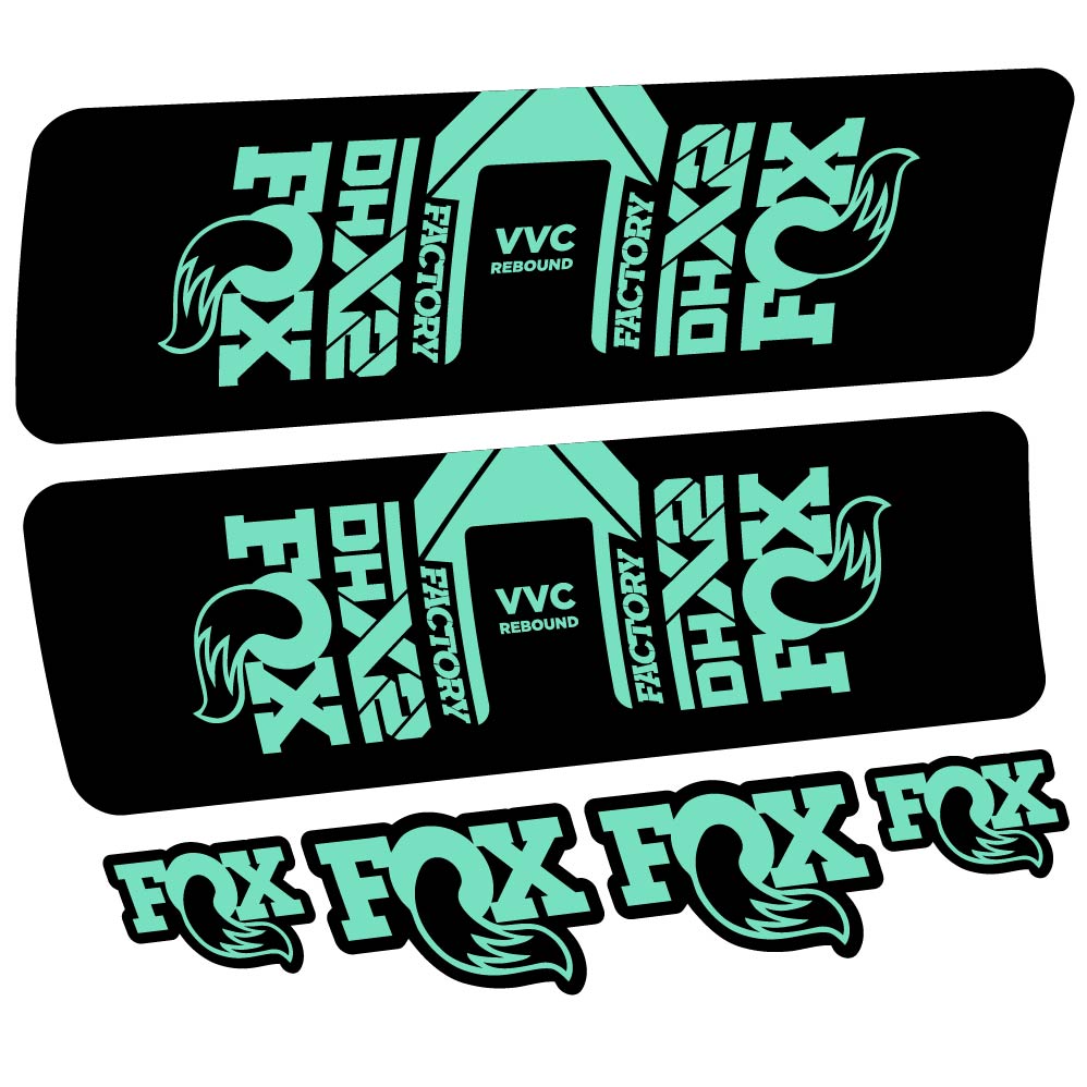 Decal Fox DHX2 Factory 2021, Shock Absorber, bike sticker vinyl