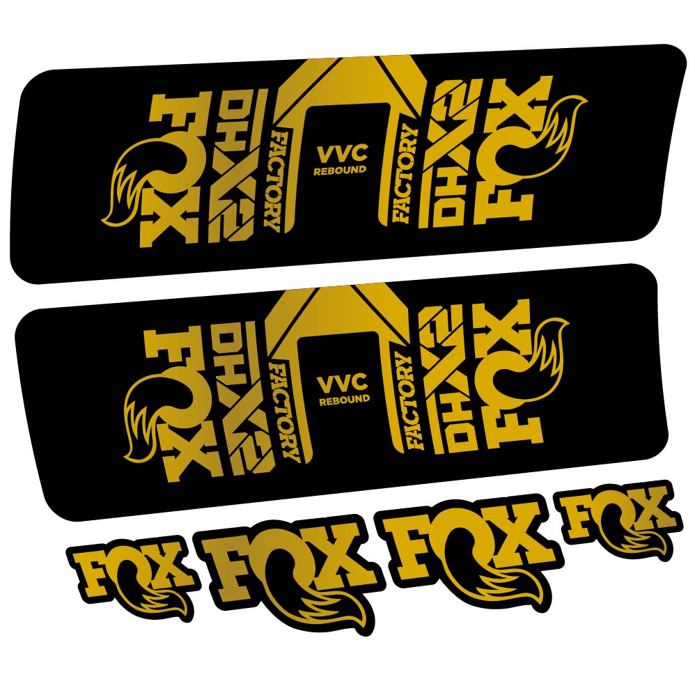 Decal Fox DHX2 Factory 2021, Shock Absorber, bike sticker vinyl