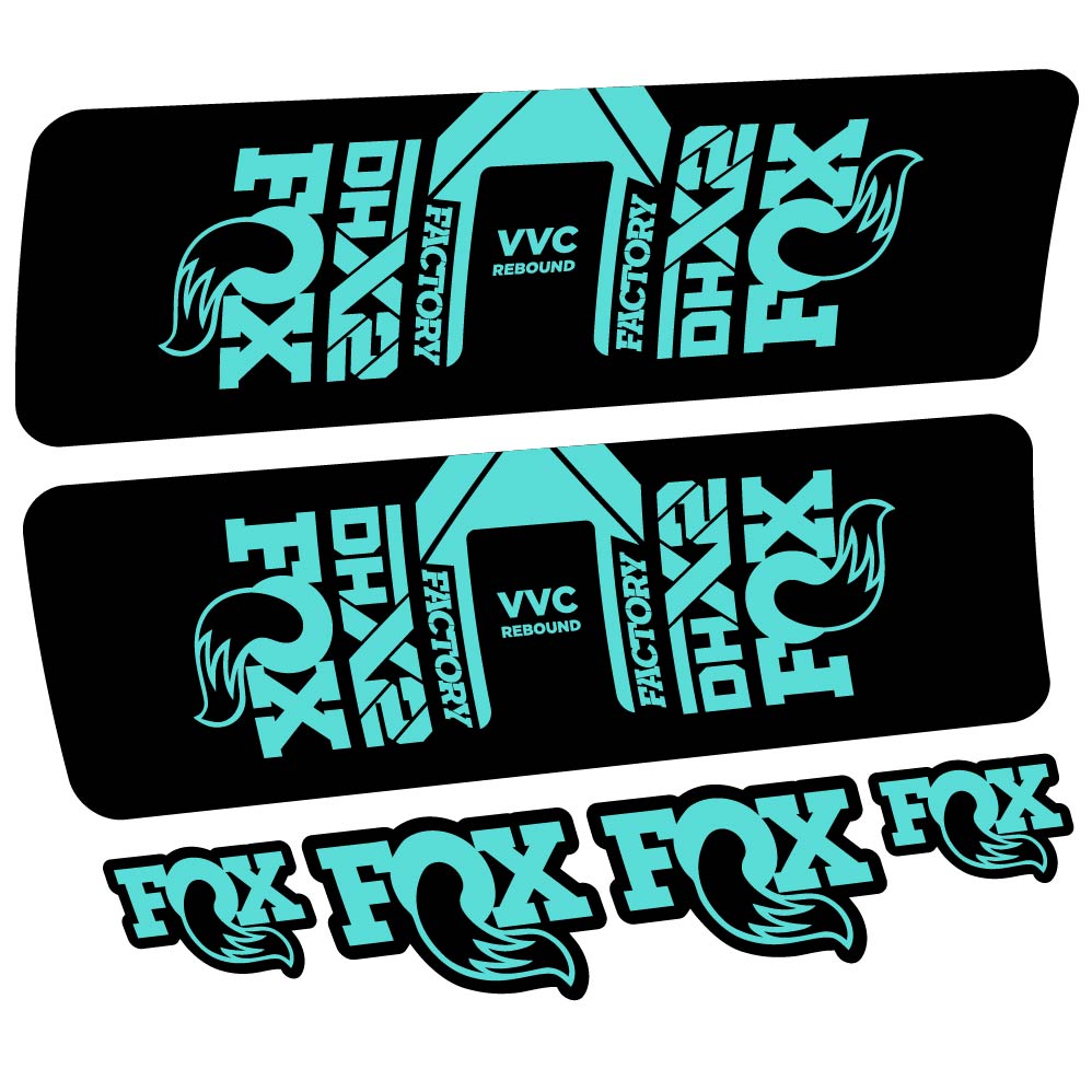 Decal Fox DHX2 Factory 2021, Shock Absorber, bike sticker vinyl