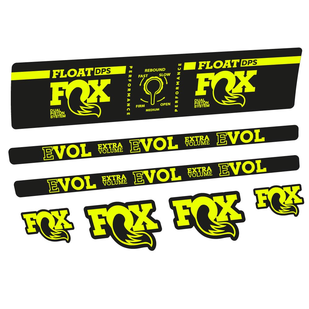 Aufkleber Fox Float DPS Performance, Rear Shox, Fahrradaufkleber Vinyl