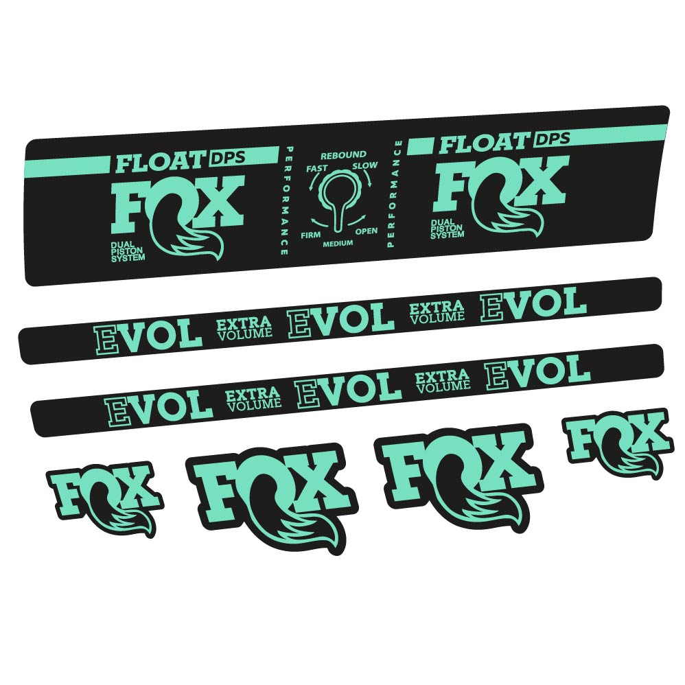 Aufkleber Fox Float DPS Performance, Rear Shox, Fahrradaufkleber Vinyl