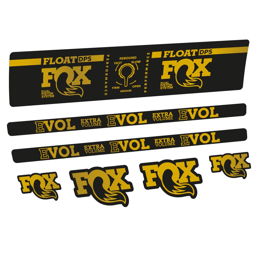 Aufkleber Fox Float DPS Performance, Rear Shox, Fahrradaufkleber Vinyl