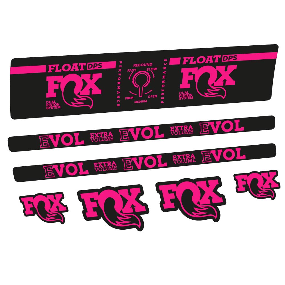 Aufkleber Fox Float DPS Performance, Rear Shox, Fahrradaufkleber Vinyl
