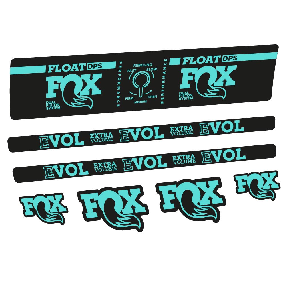 Aufkleber Fox Float DPS Performance, Rear Shox, Fahrradaufkleber Vinyl
