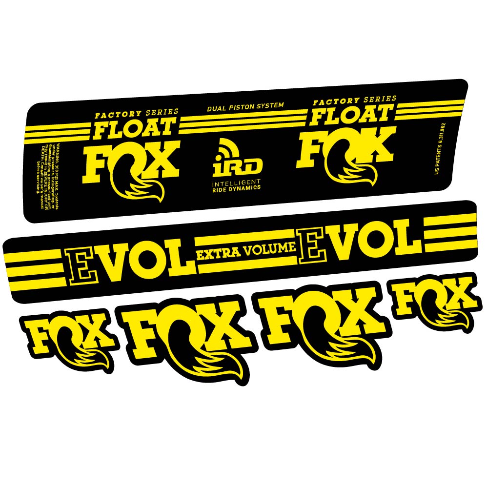 Aufkleber Fox Float DPS iRD 2016, Stoßdämpfer, Fahrradaufkleber Vinyl