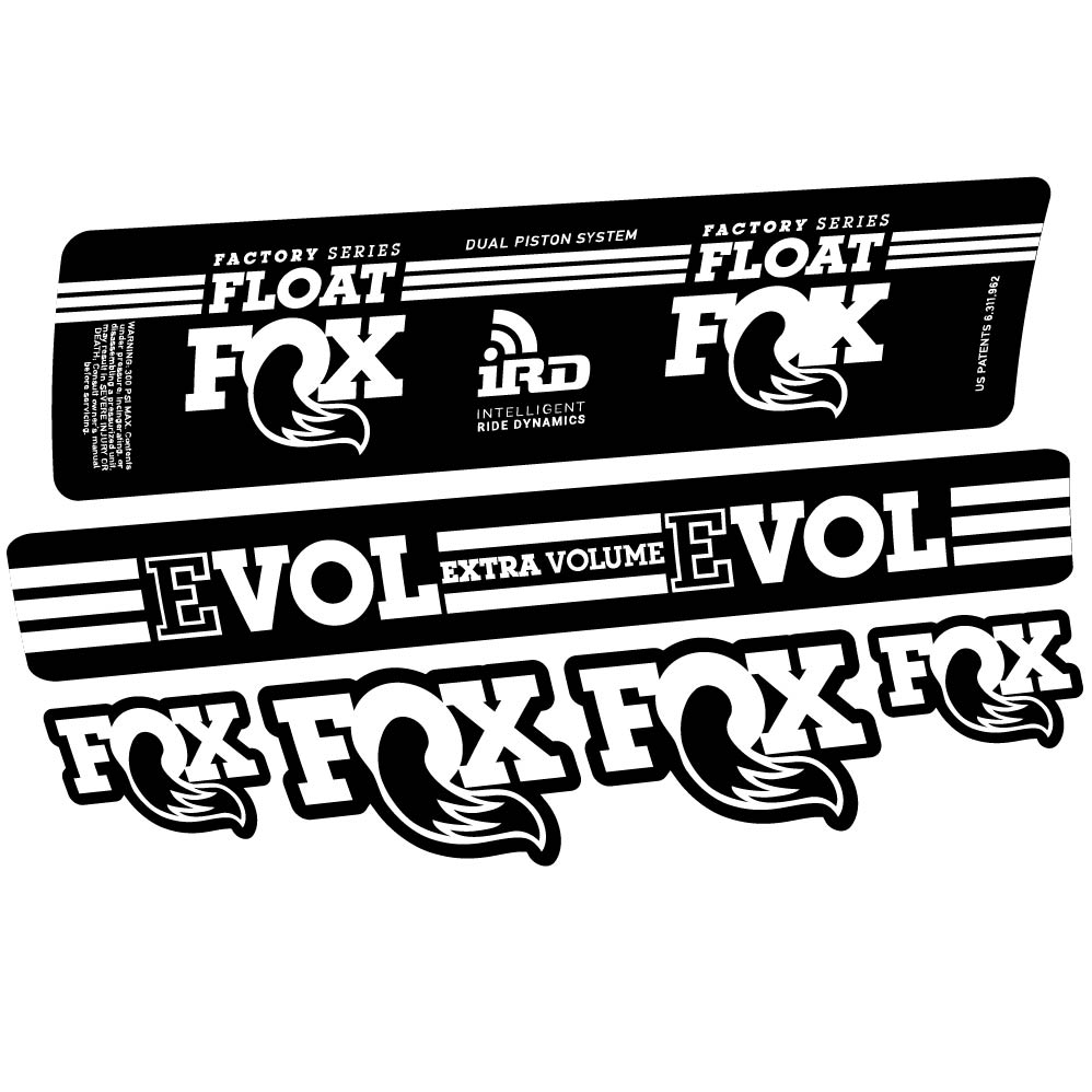 Aufkleber Fox Float DPS iRD 2016, Stoßdämpfer, Fahrradaufkleber Vinyl