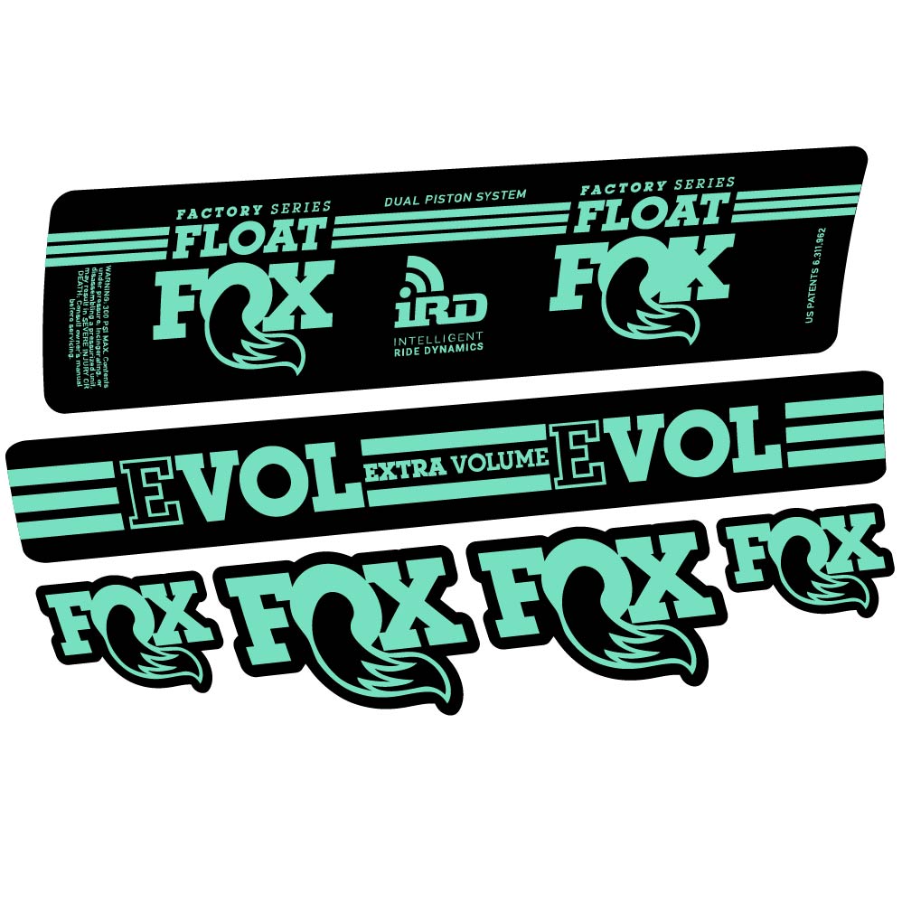 Aufkleber Fox Float DPS iRD 2016, Stoßdämpfer, Fahrradaufkleber Vinyl