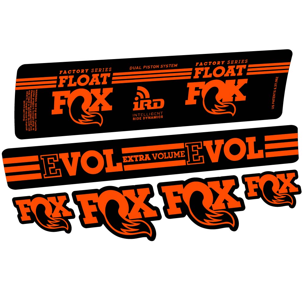 Aufkleber Fox Float DPS iRD 2016, Stoßdämpfer, Fahrradaufkleber Vinyl
