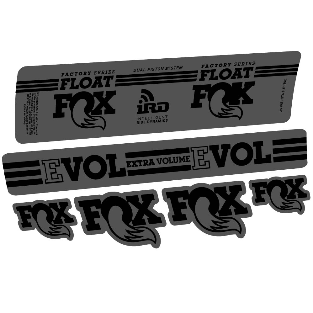 Aufkleber Fox Float DPS iRD 2016, Stoßdämpfer, Fahrradaufkleber Vinyl