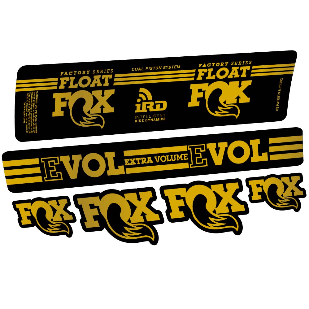 Aufkleber Fox Float DPS iRD 2016, Stoßdämpfer, Fahrradaufkleber Vinyl