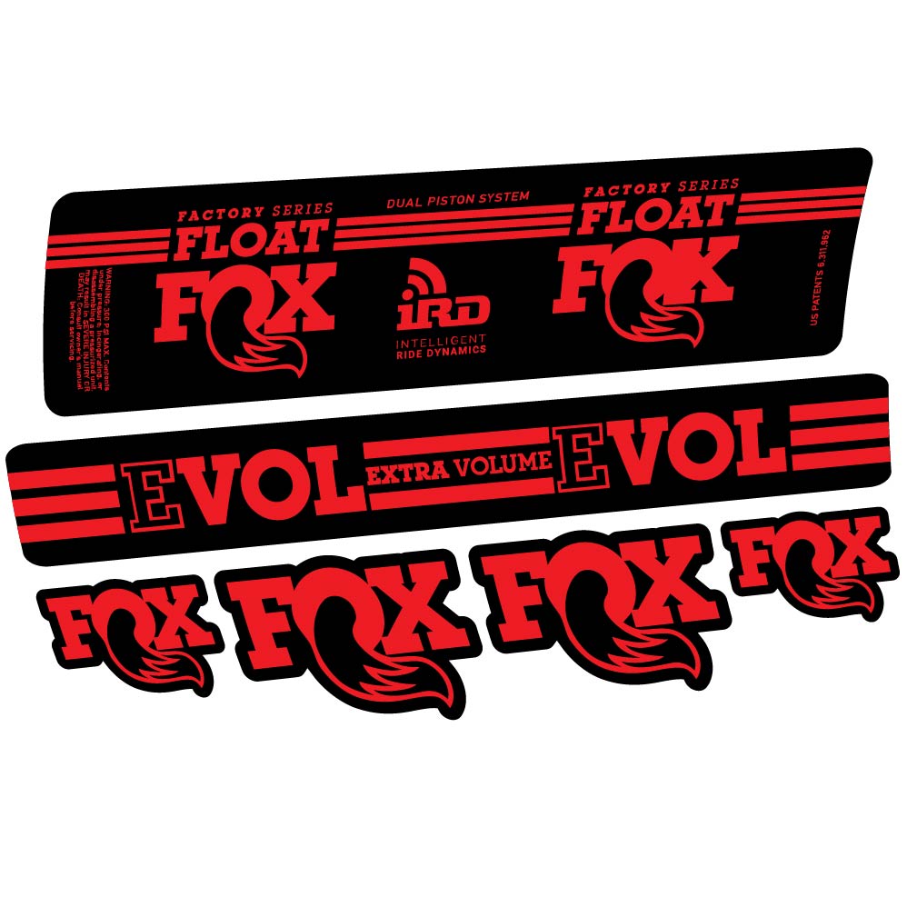 Aufkleber Fox Float DPS iRD 2016, Stoßdämpfer, Fahrradaufkleber Vinyl
