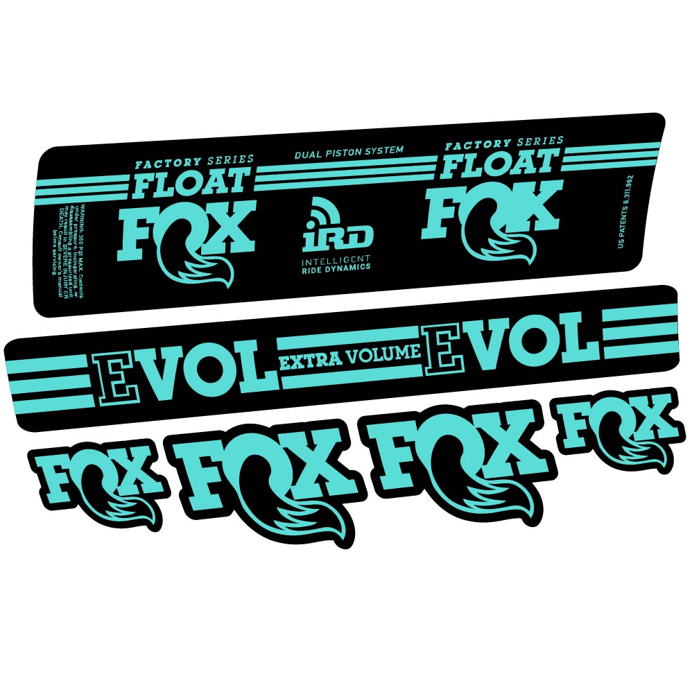 Aufkleber Fox Float DPS iRD 2016, Stoßdämpfer, Fahrradaufkleber Vinyl