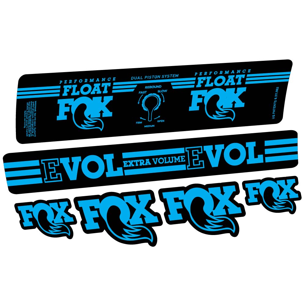 Aufkleber Fox Float DPS Performance 2016, Stoßdämpfer, Fahrradaufkleber Vinyl