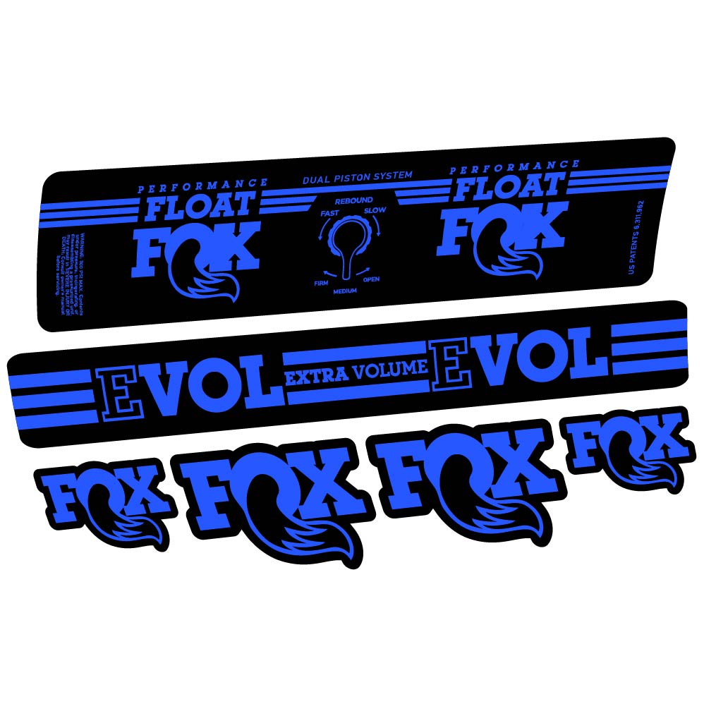 Aufkleber Fox Float DPS Performance 2016, Stoßdämpfer, Fahrradaufkleber Vinyl