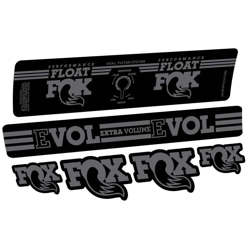Aufkleber Fox Float DPS Performance 2016, Stoßdämpfer, Fahrradaufkleber Vinyl