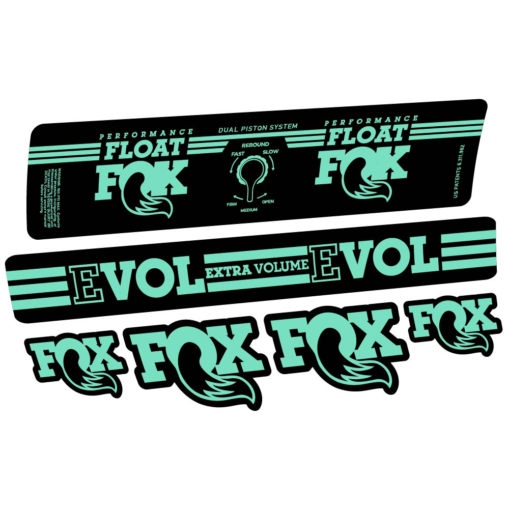 Aufkleber Fox Float DPS Performance 2016, Stoßdämpfer, Fahrradaufkleber Vinyl