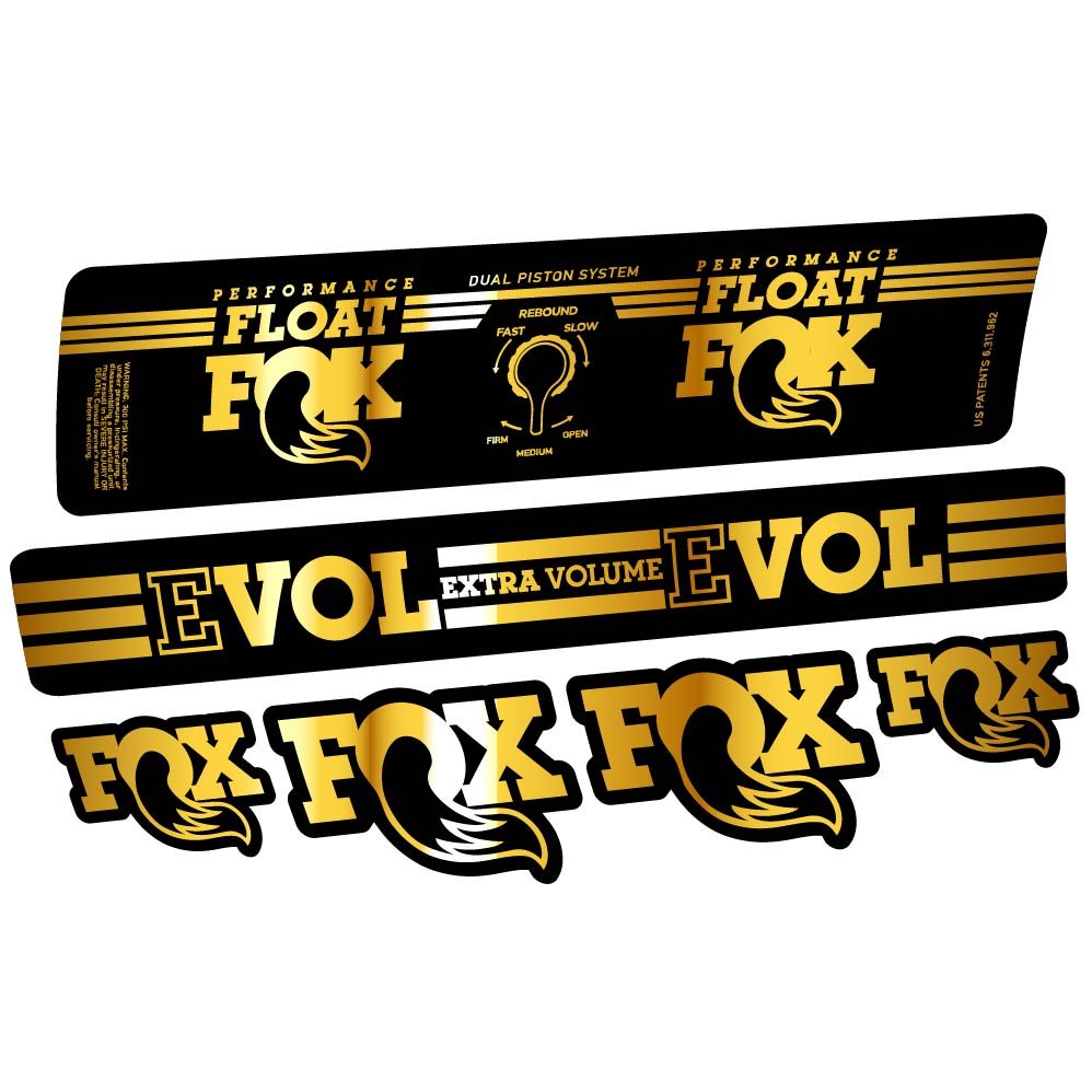 Aufkleber Fox Float DPS Performance 2016, Stoßdämpfer, Fahrradaufkleber Vinyl