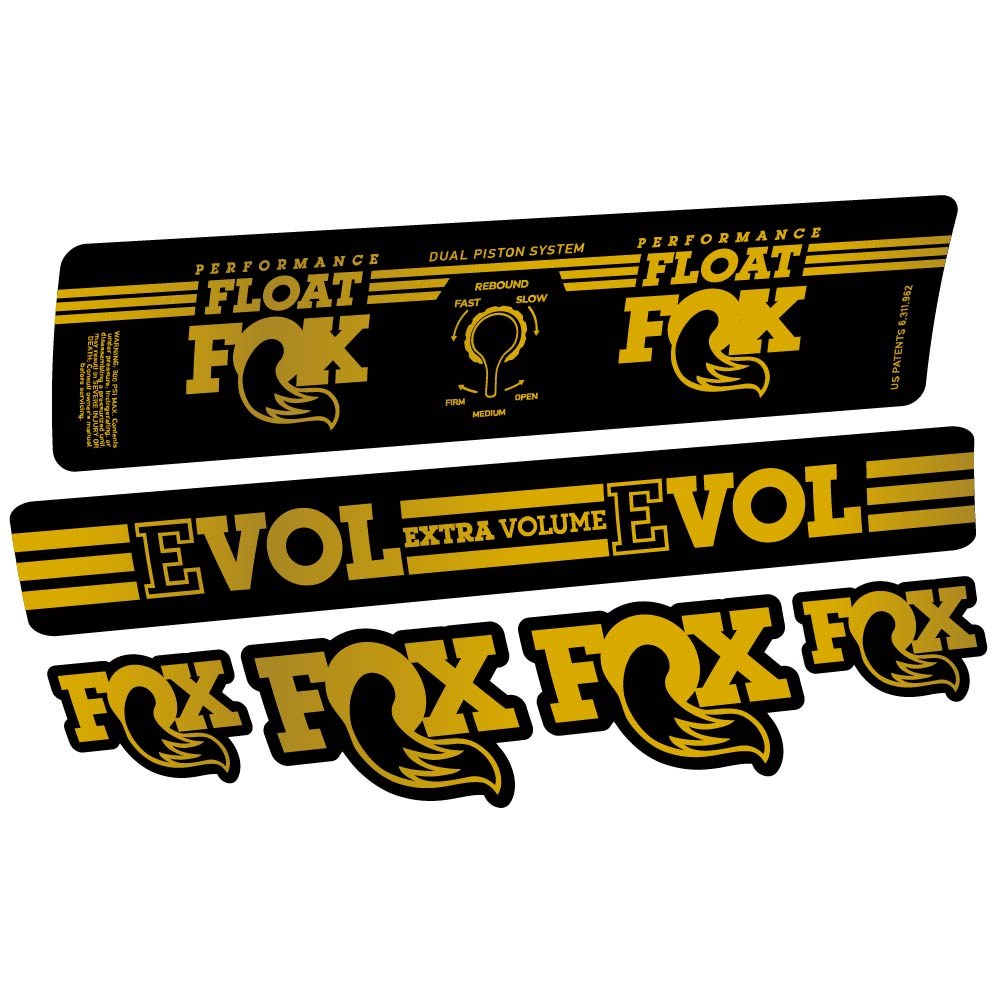 Aufkleber Fox Float DPS Performance 2016, Stoßdämpfer, Fahrradaufkleber Vinyl
