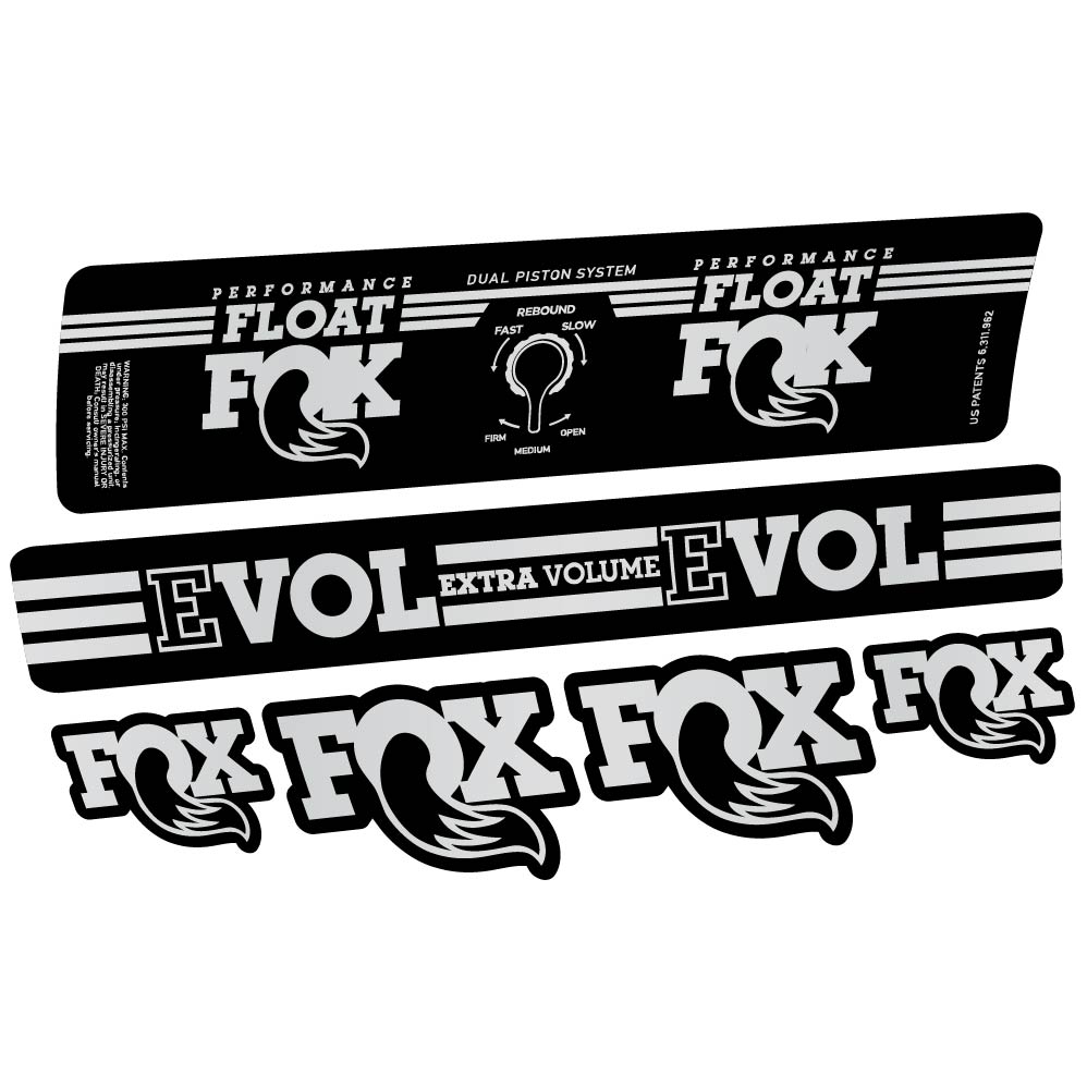Aufkleber Fox Float DPS Performance 2016, Stoßdämpfer, Fahrradaufkleber Vinyl