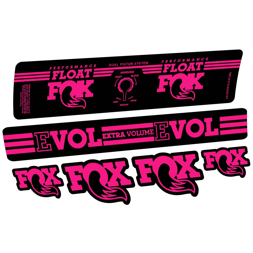 Aufkleber Fox Float DPS Performance 2016, Stoßdämpfer, Fahrradaufkleber Vinyl