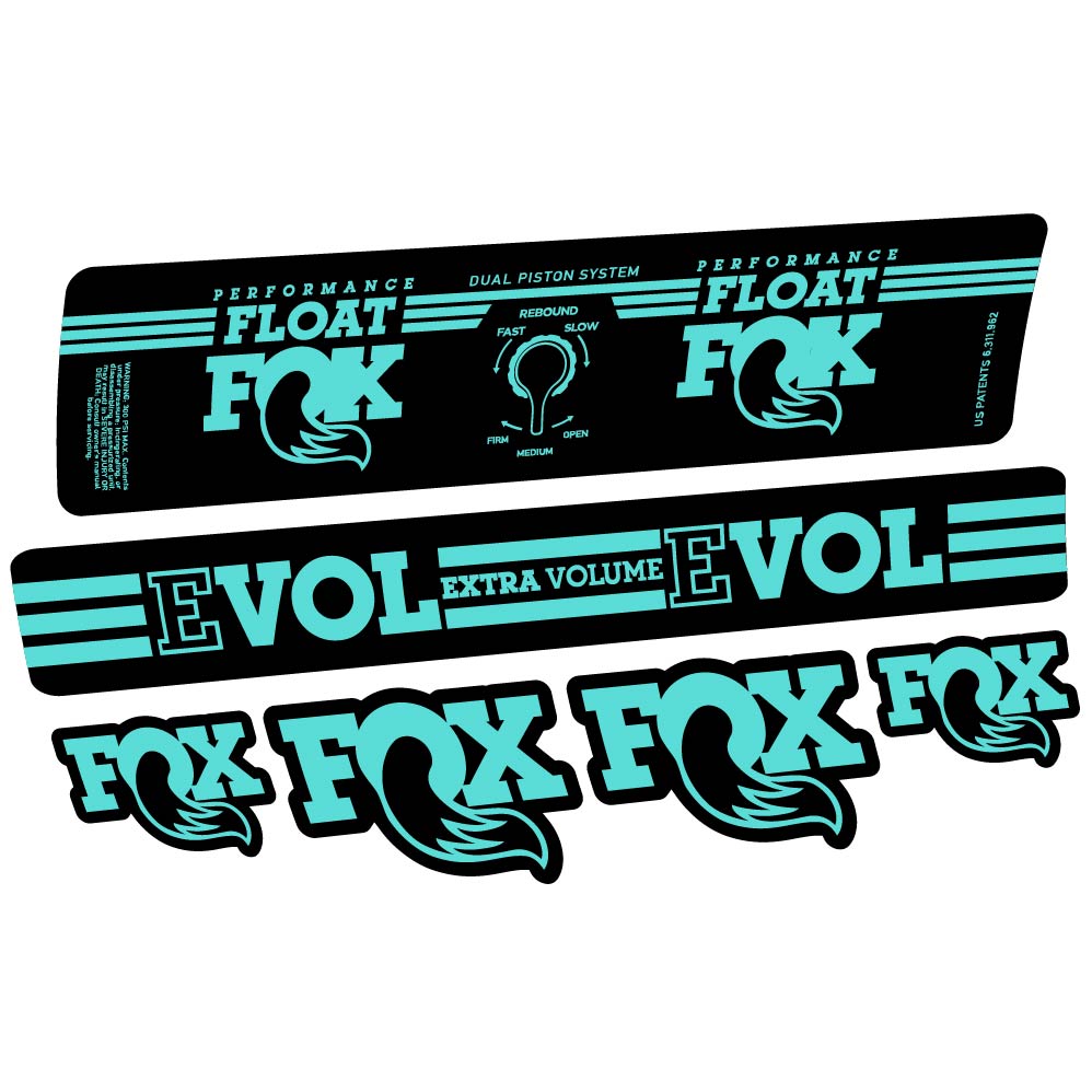 Aufkleber Fox Float DPS Performance 2016, Stoßdämpfer, Fahrradaufkleber Vinyl