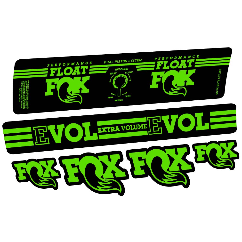 Aufkleber Fox Float DPS Performance 2016, Stoßdämpfer, Fahrradaufkleber Vinyl