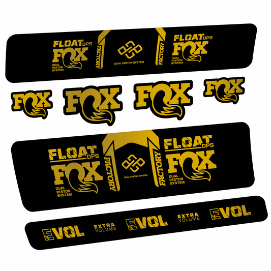 Aufkleber Fox Float Factory DPS, Stoßdämpfer, Fahrradaufkleber Vinyl