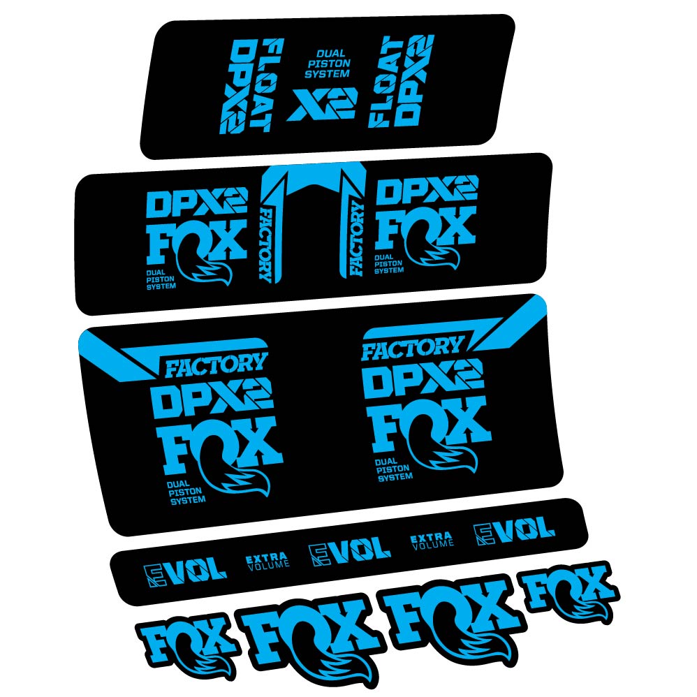 Decal Fox Float DPX2 2021, Shock Absorber, bike sticker vinyl