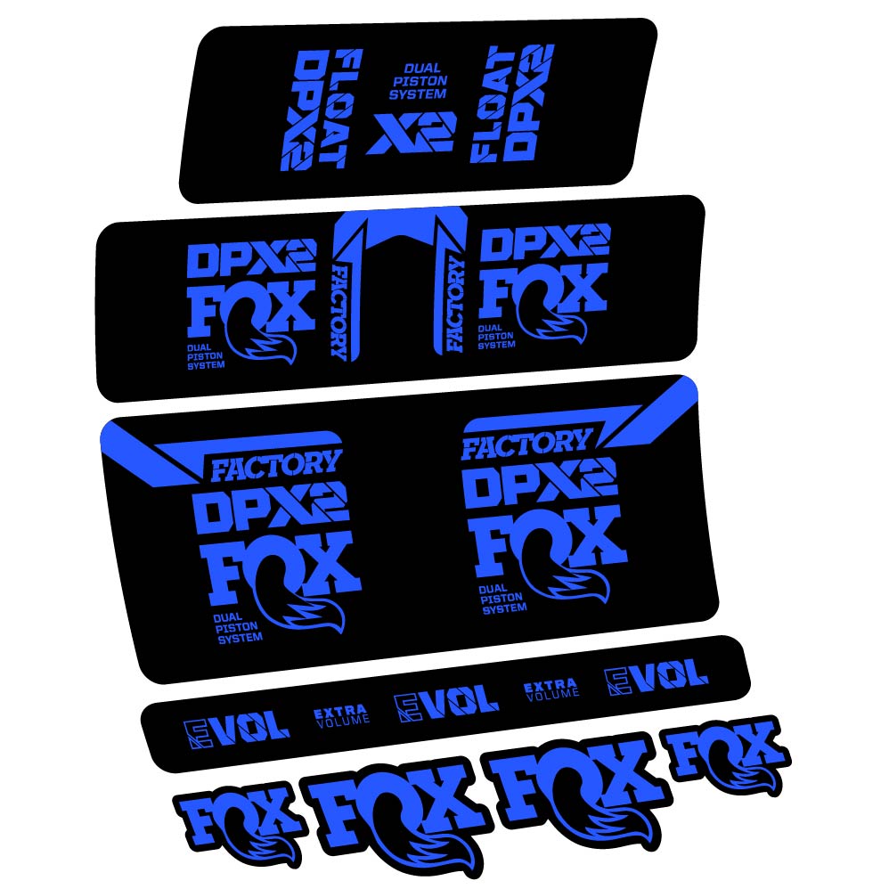 Decal Fox Float DPX2 2021, Shock Absorber, bike sticker vinyl