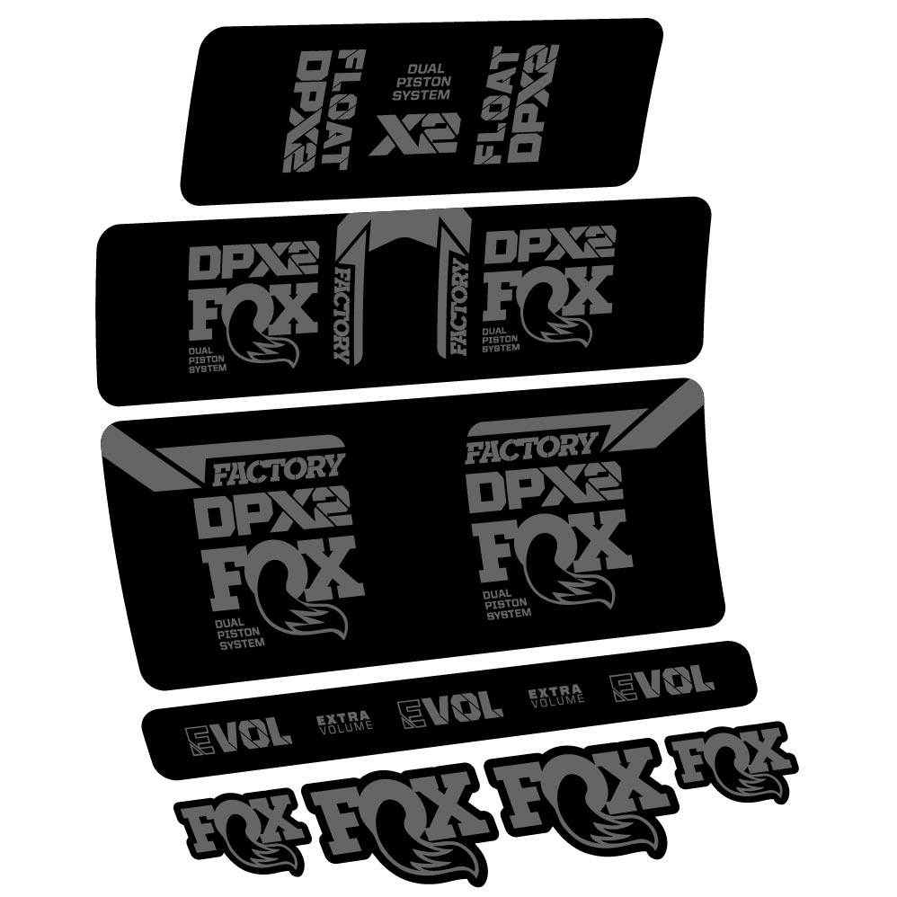 Decal Fox Float DPX2 2021, Shock Absorber, bike sticker vinyl