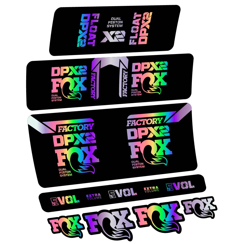 Decal Fox Float DPX2 2021, Shock Absorber, bike sticker vinyl