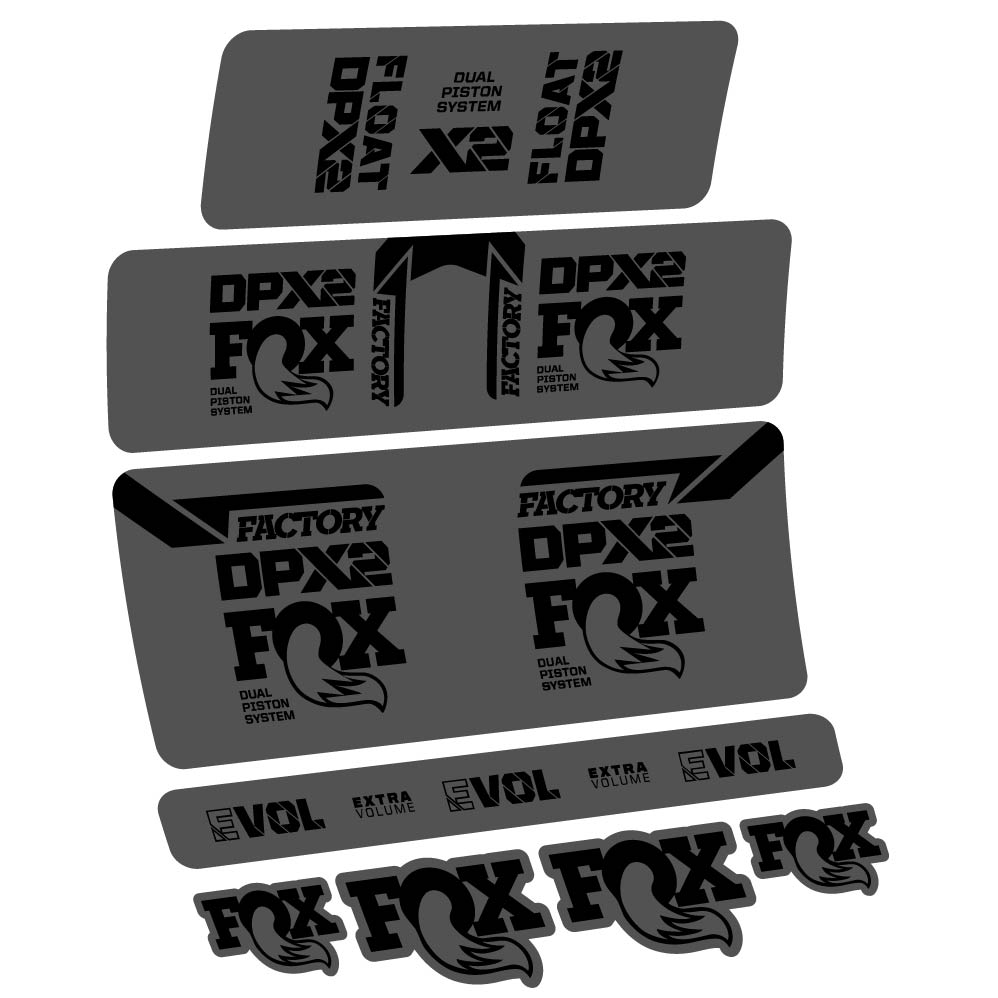 Decal Fox Float DPX2 2021, Shock Absorber, bike sticker vinyl