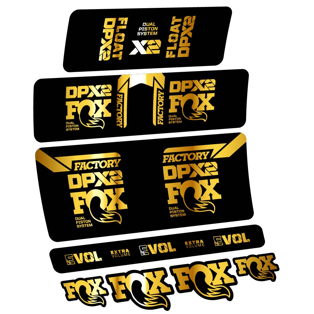 Decal Fox Float DPX2 2021, Shock Absorber, bike sticker vinyl