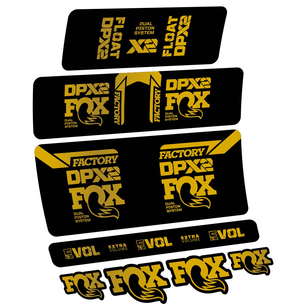 Decal Fox Float DPX2 2021, Shock Absorber, bike sticker vinyl