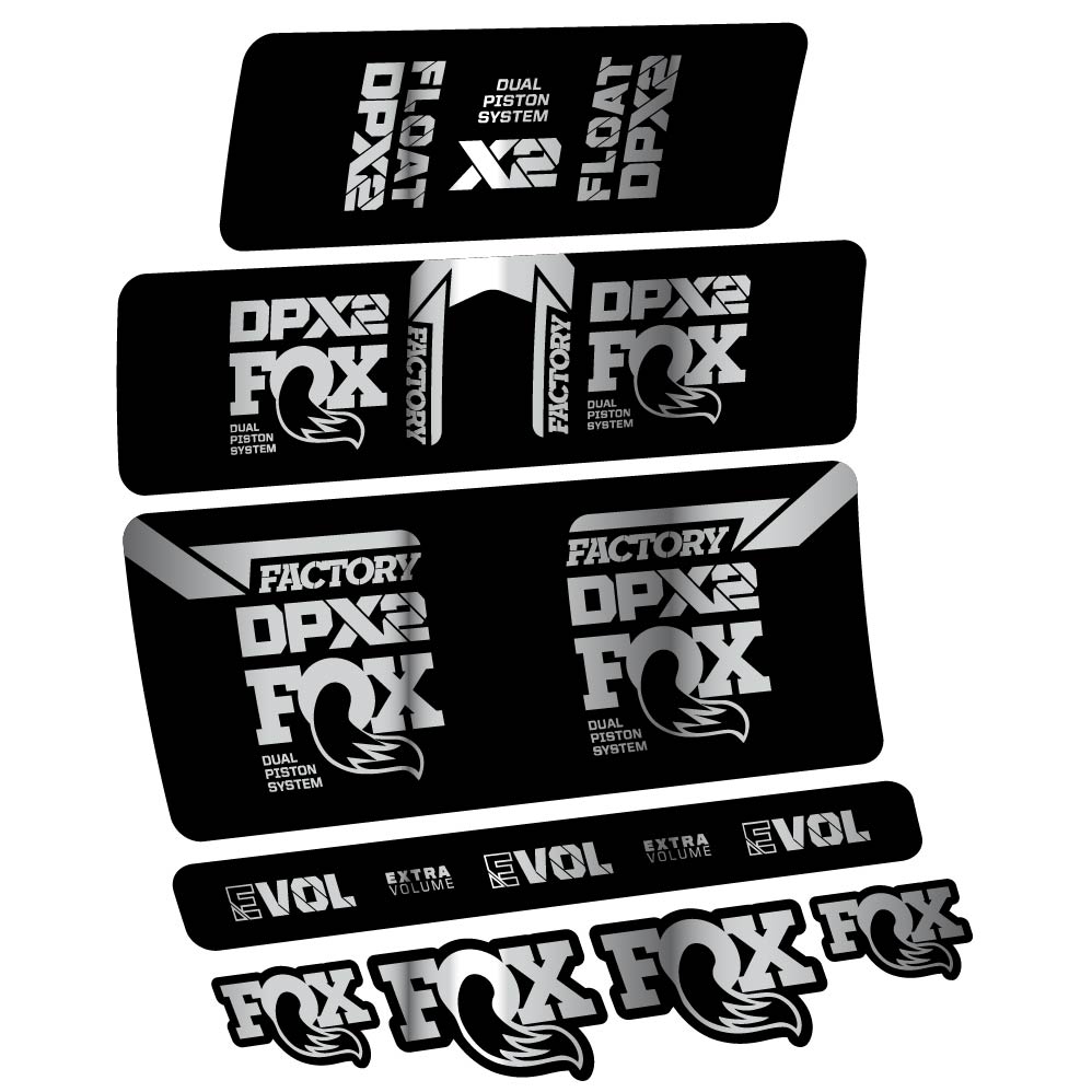 Decal Fox Float DPX2 2021, Shock Absorber, bike sticker vinyl
