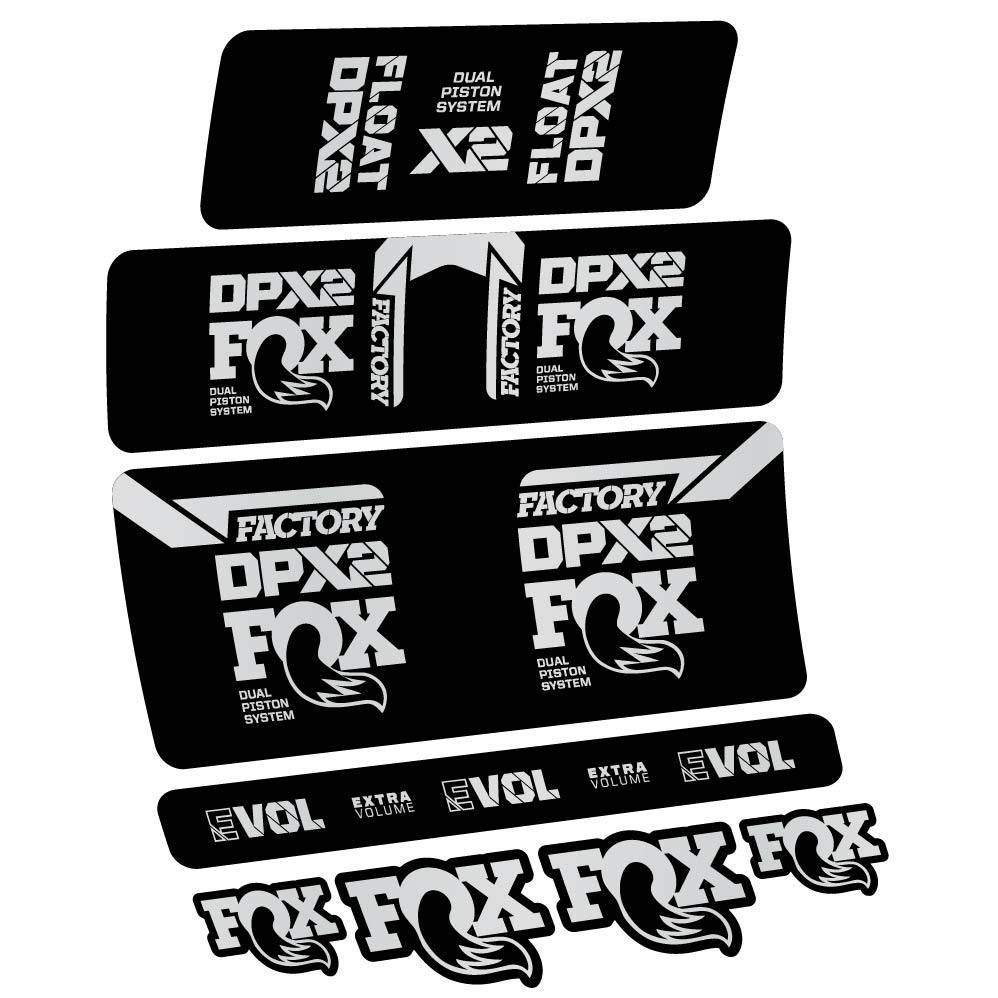 Decal Fox Float DPX2 2021, Shock Absorber, bike sticker vinyl