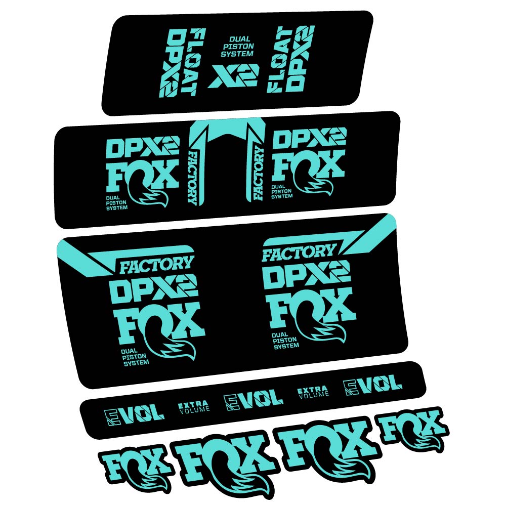 Decal Fox Float DPX2 2021, Shock Absorber, bike sticker vinyl