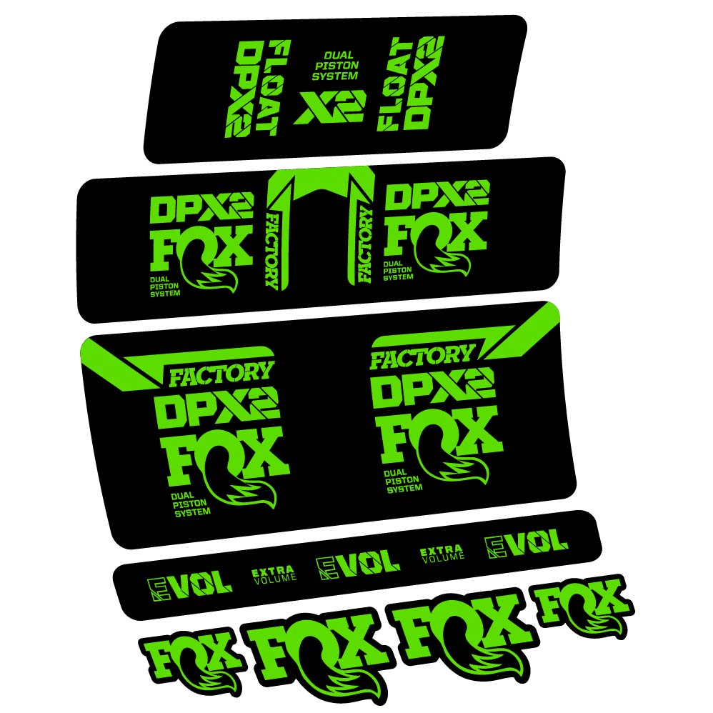 Decal Fox Float DPX2 2021, Shock Absorber, bike sticker vinyl