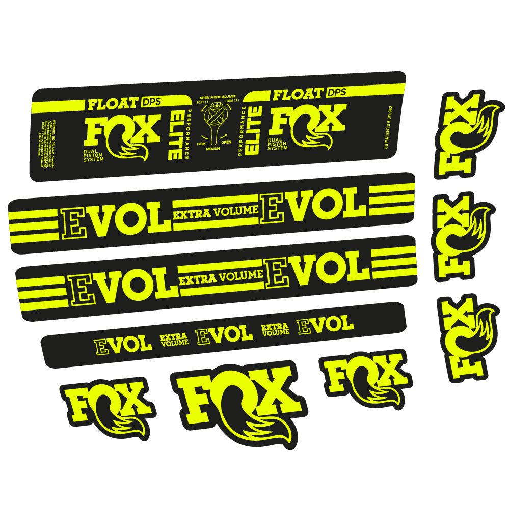 Aufkleber Fox Float DPS Elite, Rear Shox, Fahrradaufkleber Vinyl