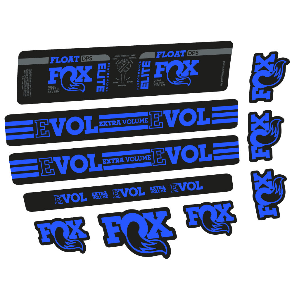 Aufkleber Fox Float DPS Elite, Rear Shox, Fahrradaufkleber Vinyl