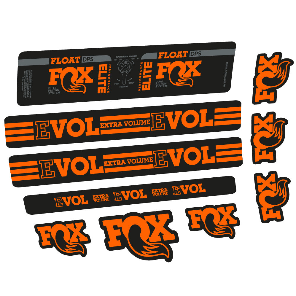Aufkleber Fox Float DPS Elite, Rear Shox, Fahrradaufkleber Vinyl