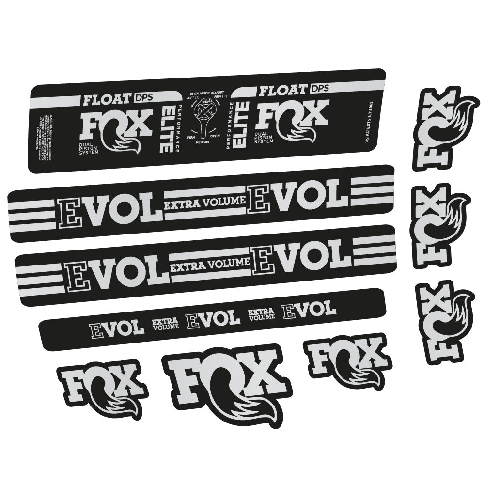 Aufkleber Fox Float DPS Elite, Rear Shox, Fahrradaufkleber Vinyl