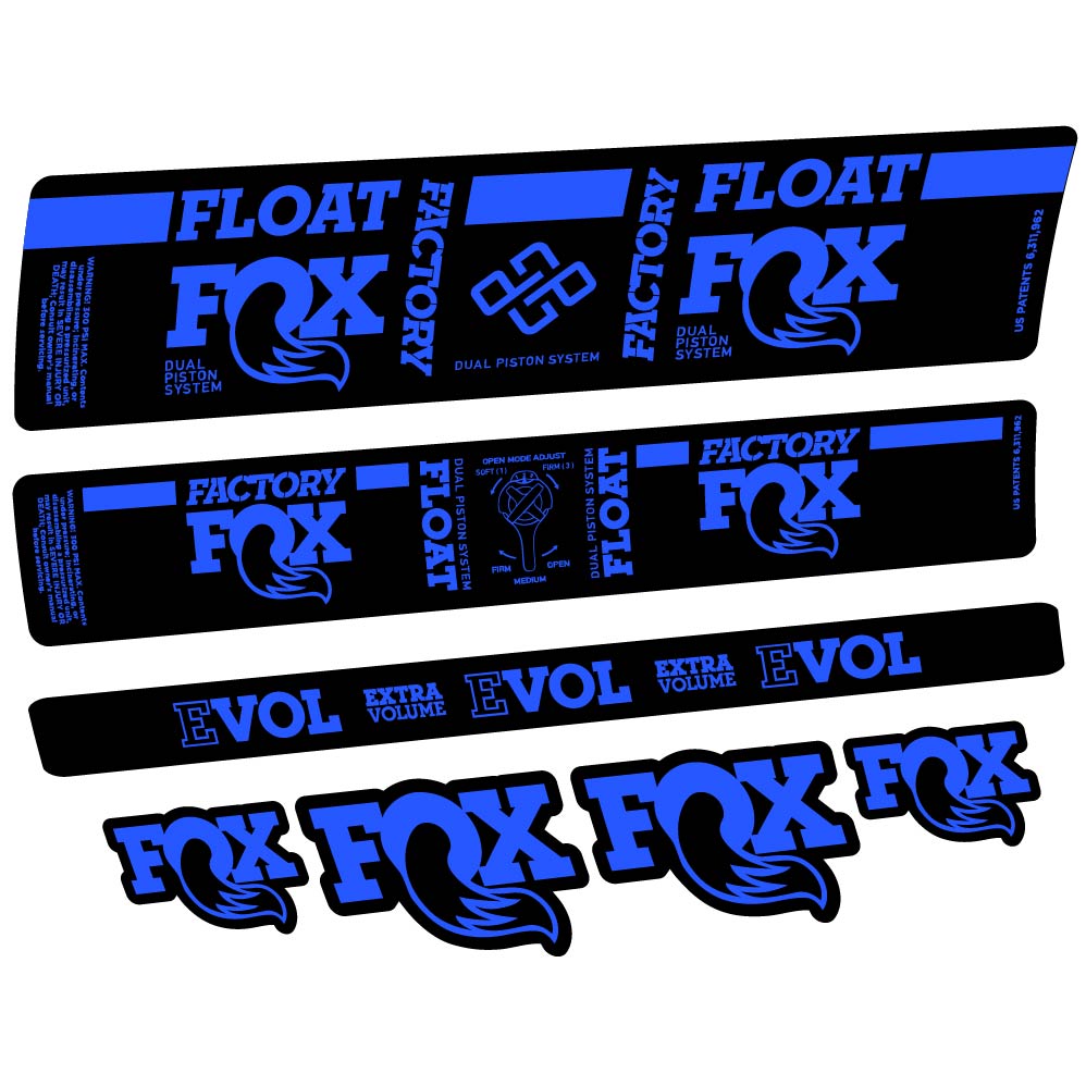 Aufkleber Fox DPS Factory 2019, Stoßdämpfer, Fahrradaufkleber Vinyl