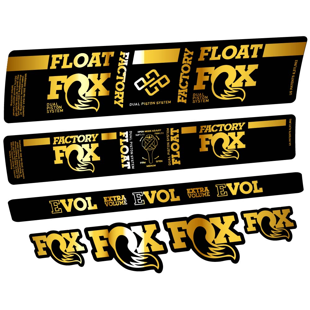 Aufkleber Fox DPS Factory 2019, Stoßdämpfer, Fahrradaufkleber Vinyl