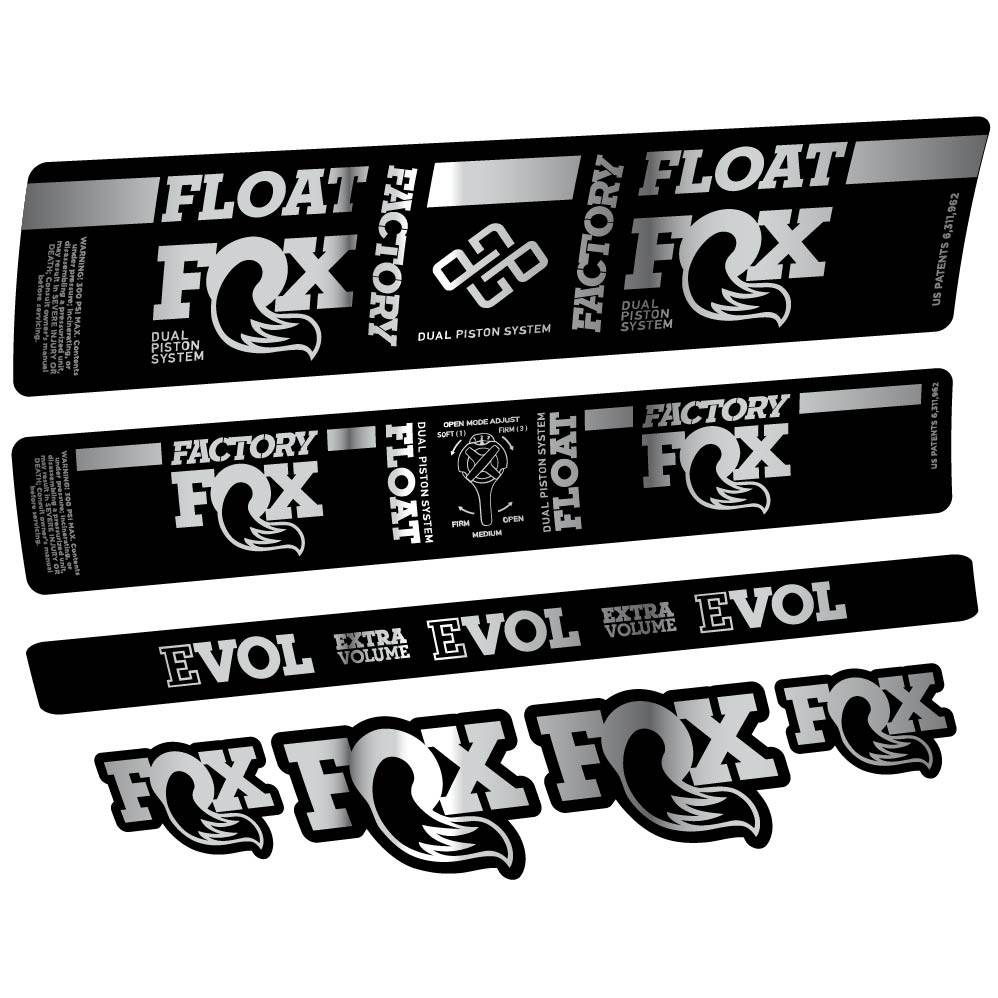 Aufkleber Fox DPS Factory 2019, Stoßdämpfer, Fahrradaufkleber Vinyl