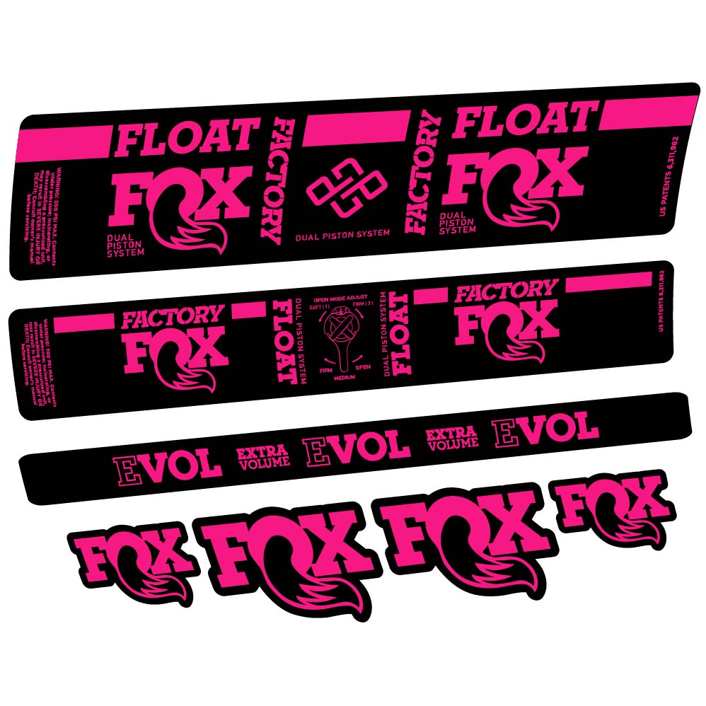 Aufkleber Fox DPS Factory 2019, Stoßdämpfer, Fahrradaufkleber Vinyl