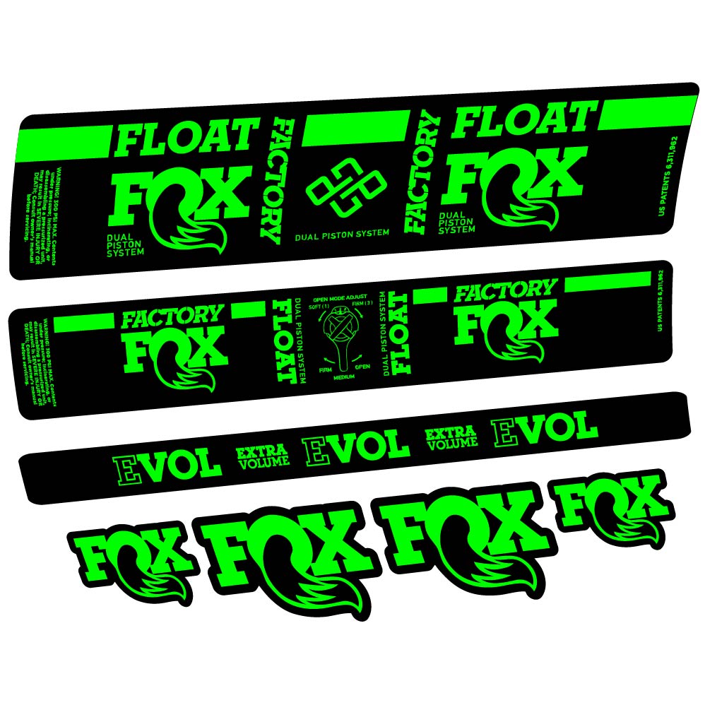 Aufkleber Fox DPS Factory 2019, Stoßdämpfer, Fahrradaufkleber Vinyl