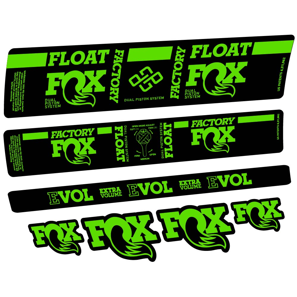 Aufkleber Fox DPS Factory 2019, Stoßdämpfer, Fahrradaufkleber Vinyl