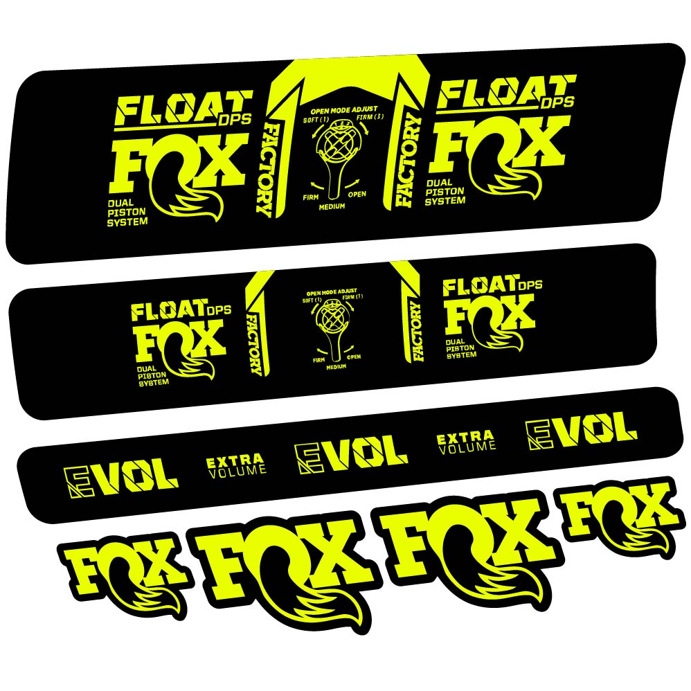 Decal Fox Float DPS Factory 2021, Shock Absorber, bike sticker vinyl